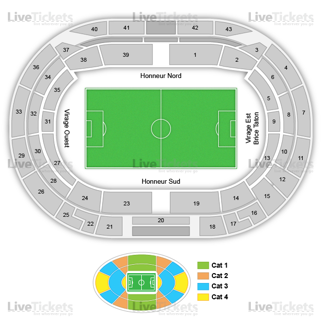 מפת Lincoln Financial Field למשחק של צ'לסי