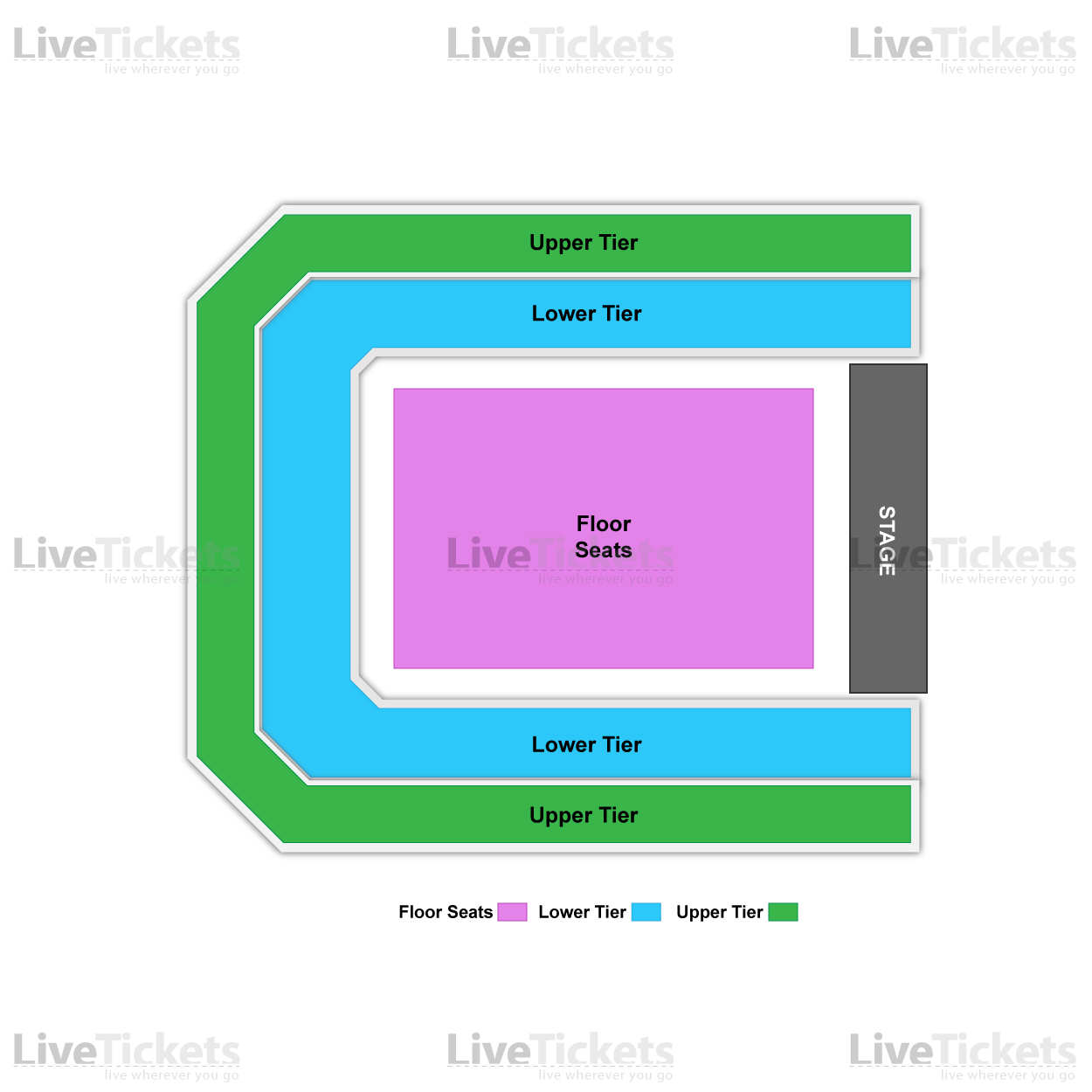 מפת Altice Arena להופעה של ארוס רמזוטי