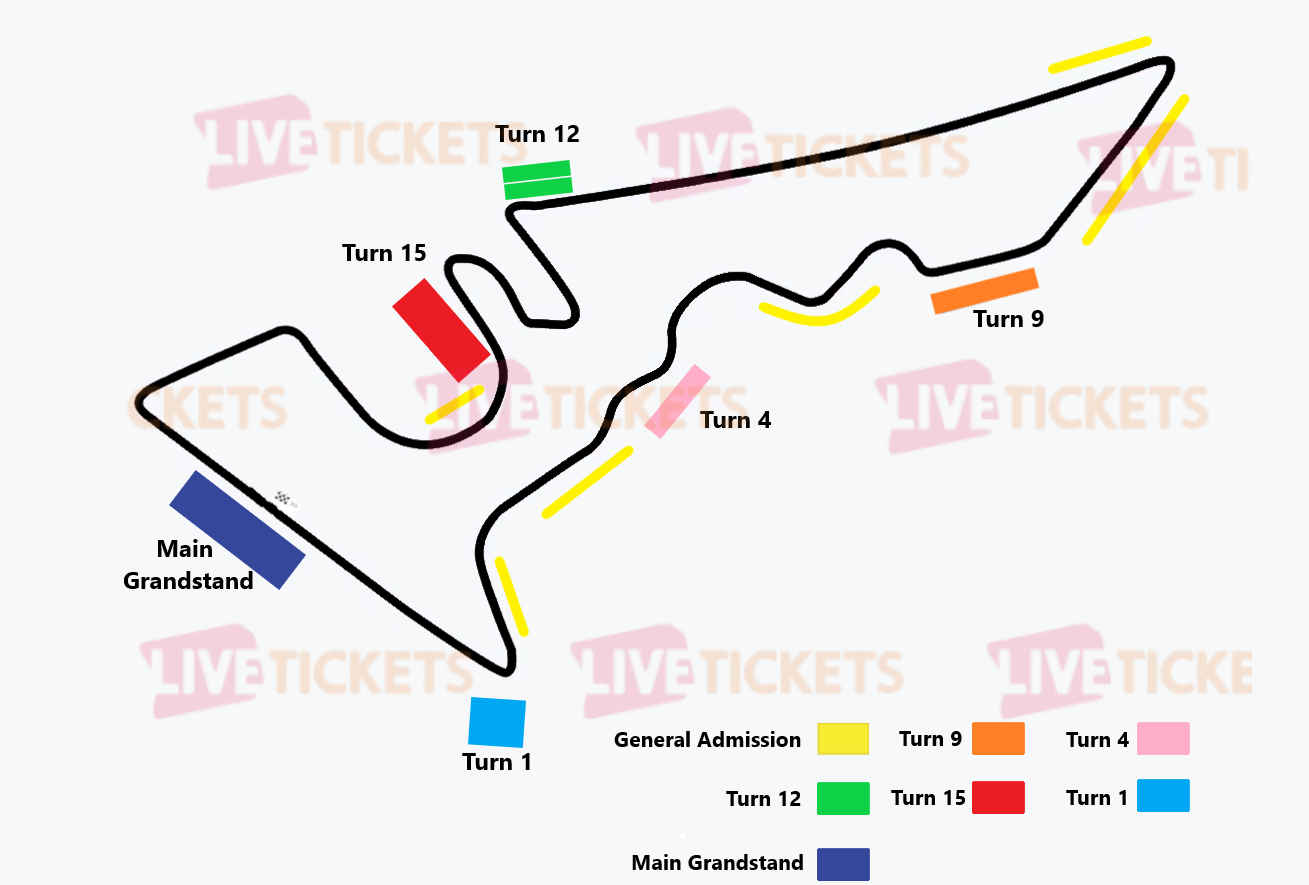 מפת מסלול אוף אמריקה למשחק של מוטו ג'י פי