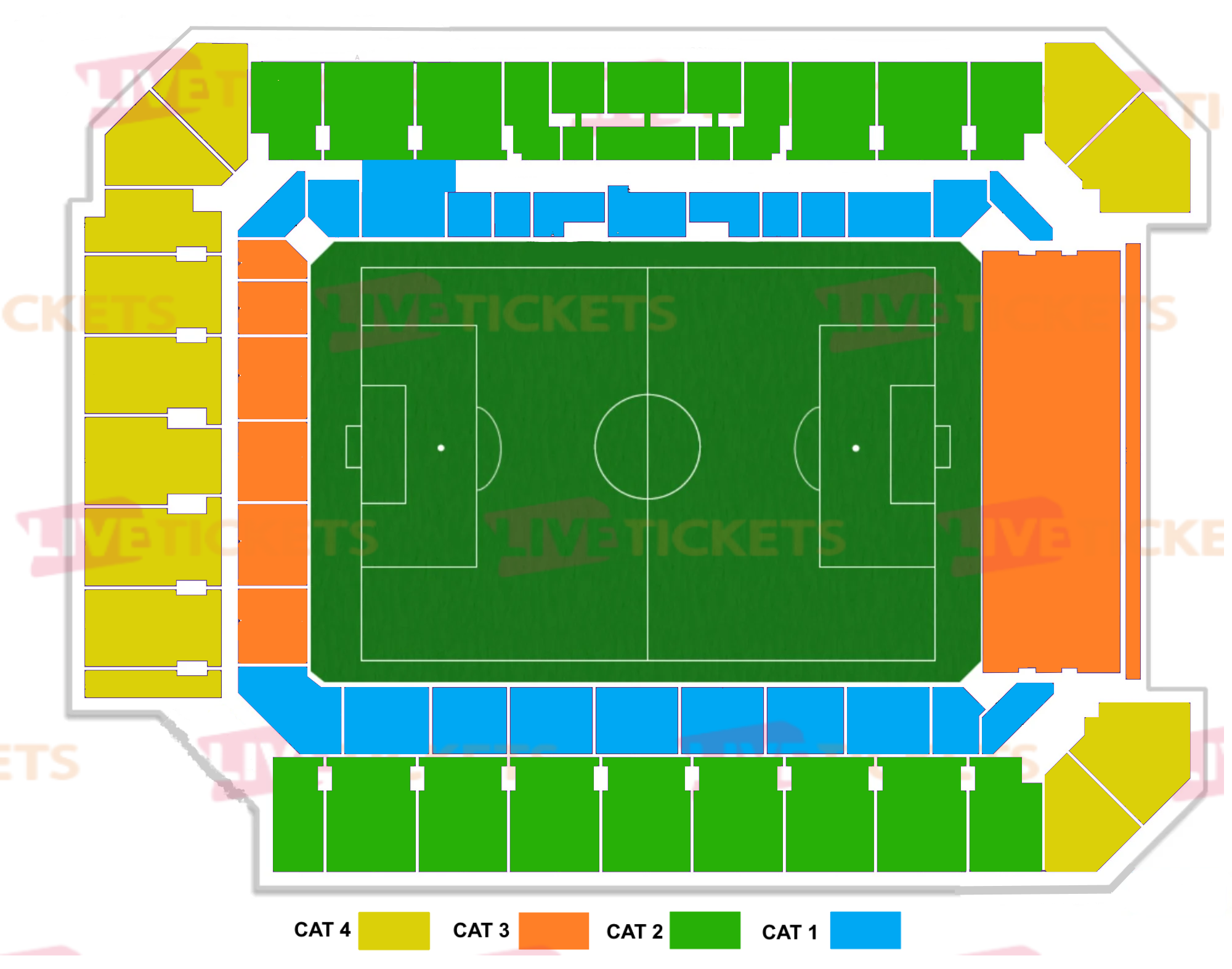 מפת Exploria Stadium למשחק של גביע העולם למועדונים 2025