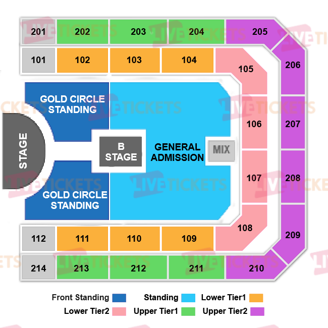 מפת Ziggo Dome להופעה של רוסליה