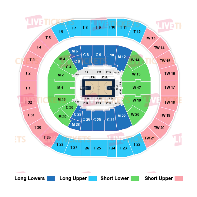 מפת Intuit Dome למשחק של טורונטו ראפטורס