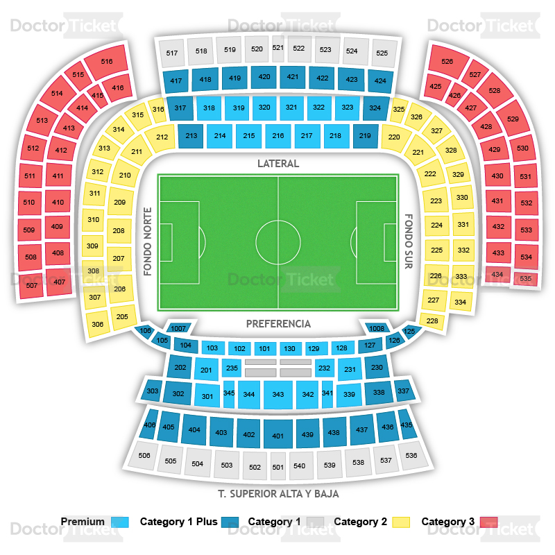 El Rey Seating Chart